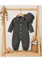 Unisex Kids Baby Jeans Overalls with Hat (6/9/12/18) Months - 2