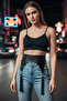 Black Women's Belt Wide Form Leather with Tassel Detail - 4