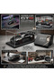 Hypercar Engine Alarm Clock Black with Light Sound & Water Mist Effects, Zinc Alloy Die-Cast Car Clock, Openable Doors & Hood, Pull Back Action, Desk Clock for Home, Office & Car Enthusiasts - 4
