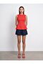 32960 100% Cotton Sleeveless Top-Red - 5