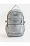 Light Grey Backpack With White Patch