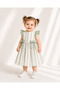 Vintage striped girl's dress and bonnet - 3