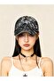 Unisex Black Graffiti Pattern Hat Adjustable Baseball Cap Hip Hop Streetwear Sports Cap - 7