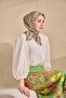 Twill Silk Scarf Chain Cream - 3