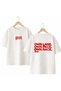 Own Lane Pace Race Back and Front Chest Printed 100% Cotton Oversize Loose Regular Fit Crew Neck T-Shirt