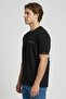 Men Crew Neck Short Sleeve Embroidered Logo T-Shirt, Black - 3