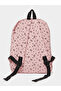 Girls Pink Graphic Bow Print Backpack - 4