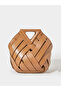 Woven Drawstring Handbag - 3