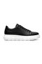 Zrj144 Premium Quality Lace-Up High Sole Casual Men's Sneaker Black White - 2