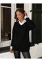 Women's V-Neck Oversize Knitwear Sweater Soft Textured - 4