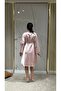 2-Piece Silky Satin Lace Nightgown Robe Set Bridal Bundle Dowry Nightgown Back Cross Tie Detail Robe Sleeve Lace - 2