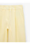 Viscose Fabric Wide Leg Palazzo Trousers with Pockets and Pleated Detail - 3