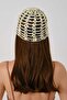 Sequin Detailed Summer Knitted Beanie Y8248 Cream - 6
