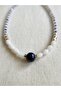 & Coastal Inspired Necklace with Blue Glass Bead Detail - 3