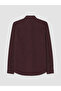 Ozmarka New Season Plum Regular Fit Oxford Men's Shirt - 7