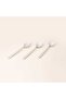Rodos 3-Piece Dessert Spoon Set - Silver