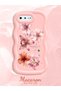 iPhone 7 Plus Compatible Case Camera Protector Pink Silicone Couple Phone Case Floral Pattern - 2