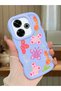 Redmi 13 4g Compatible Case with Camera Protector Blue Silicone Couple Phone Case Butterfly Pattern