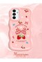 Samsung Galaxy A13 5g Compatible Case Camera Protector Pink Silicone Couple Phone Case Strawberry Pattern - 2