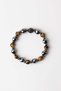 Tiger's Eye (Golden Yellow) - Hematite - Natural Stone Bracelet with Zircon Apparatus (10 mm) - 5