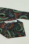 Green Shawl Pattern Italian Silk Tie İk2522 - 7