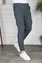 Set of 3 Unisex Cargo Pocket Elastic Leg Sweatpants - 5