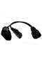 Y Splliter Power Cord IEC320 C14 Plug 3-Prong Male Power Cable Cord AC Power Adapter to C13+ CEE7... - 2
