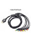 كابل AV لجهاز بلايستيشن PS2 وPS3، سلك تمديد 6RCA Ypbpr لوحدة تحكم ألعاب PS - 4