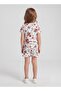 Girls White Red Floral Print Co-ord Set - 2
