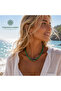 Green Agate Stone Bead Necklace
