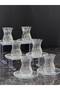 12 Piece Striped Glass Tea Set - Luxury Tea Cup and Tea Plate Set for 6 People - 4