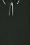 Men's slim fit 100% cotton long sleeve zip-up khaki polo collar sweatshirt - 4
