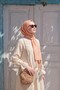 Double-Sided Silk Shawl Orange