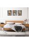 Golden Leaf Triptych Canvas Wall Art 3 Panels | 30x40cm 12x16 inch Each | Gallery Wrapped Abstract Leaf Wall Decor for Living Room Bedroom - 6