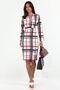 Msn Plaid Cut-Out Detailed Midi Bodycon Dress - 2
