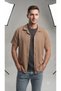 Men's Summer Buttoned Lycra Stretchy Short Sleeve Classic Comfortable Cut Shirt - 2