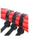 Nylon Zip Ties - Self Locking cable ties - Pack of 100 - Heavy Duty cable tie - High Weight Capacity-Nylon Cable Wire Ties for Indoor and Outdoor (BLACK, 30 CM LONG) - 3