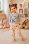 Girls' Tracksuit Set Star Pattern Cotton Long Sleeve Casual Children's Set - 3