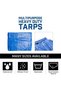 Waterproof Ground Cover Sheet Tarpaulin-9 X 10.5 Meters - 4