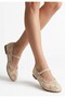 Cuwe Beige Tulle Ballerina Shoes - 2