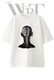 Brain Spinalcord Design Printed Unisex White Oversize T-Shirt