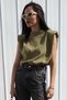 Girls Khaki Padded T-Shirt Sh388 - 4