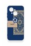 Tecno Spark Go1 Compatible Blue Ethnic Carpet Pattern Silicone Case - 2