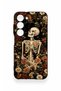 Samsung S23 Compatible Flower Skeleton Pattern Silicone Case - 2