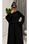 Women's Premium 3-Piece Combed Cotton Suit with Long Cardigan and Wide-Leg Pants, Soft Textured Casual Combination - 3