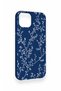 iPhone 14 Compatible Thin Leaf Branch Pattern Silicone Case - 4