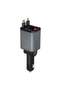 Retractable 65W Car Charger with 65W Total Output, Built-in Safeguards, Multi-color Ambient Lighting, 80cm Cord Length