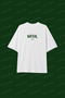 Seul Printed Oversize White Unisex T-Shirt - 3