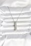 316L Steel Silver Color Ayetel Kursi Written Bar Bar Necklace - 3