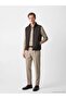 Regular Fit Stand Collar Men's Puffer Vest (W6) - 2